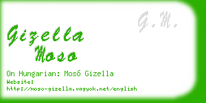 gizella moso business card