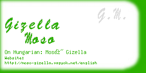 gizella moso business card